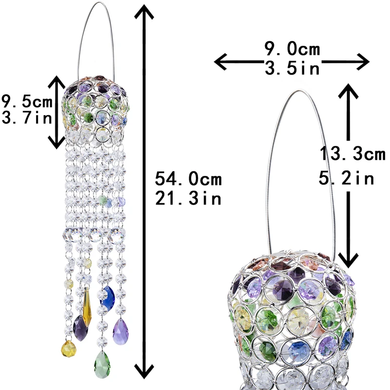 H& D хрустальный шар призмы Suncatcher ручной работы ветряной колокольчик окно висячие орнамент кристаллы Радуга производитель для дома, украшения сада