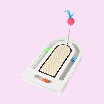 

Cat Toys Pull Out The Ball Type Cat Scratch Board Pet Grinding Claw Toy Cat Toys Interactive Pet Supplies