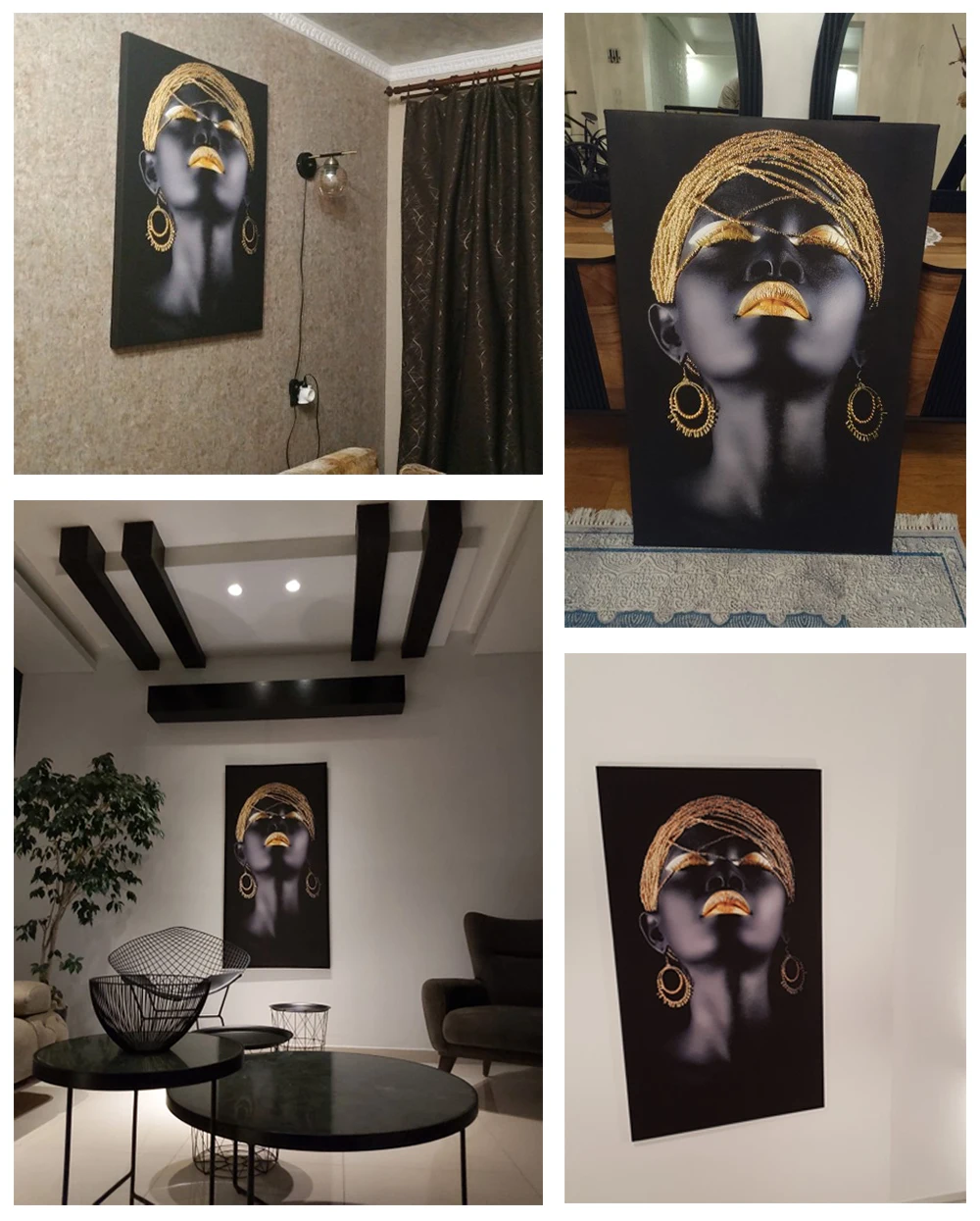 대형 천연 소나무 원목 캔버스 그림 액자 맞춤형 그림 액자 키트 DIY 다이아몬드 페인팅 액자 벽 포스터 액자