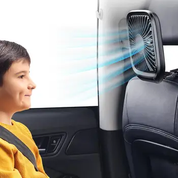 

Three-Speed Adjustable Car Fan Powerful Car Inside Large Wind Truck Folding Fan Small Van Rear Seat Desktop Fan