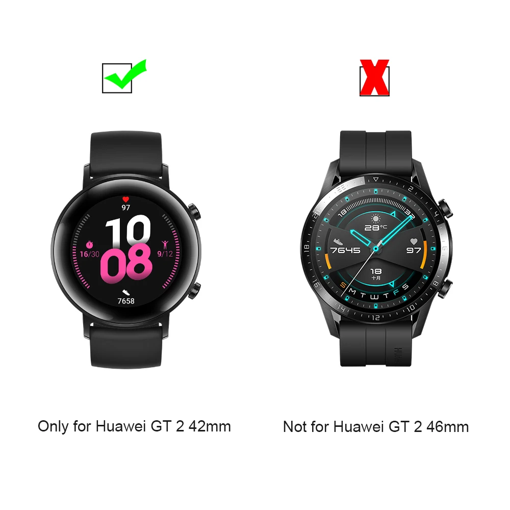 Защитная 3d пленка для смарт часов Huawei GT 2 watch 42 мм|Смарт-аксессуары| |
