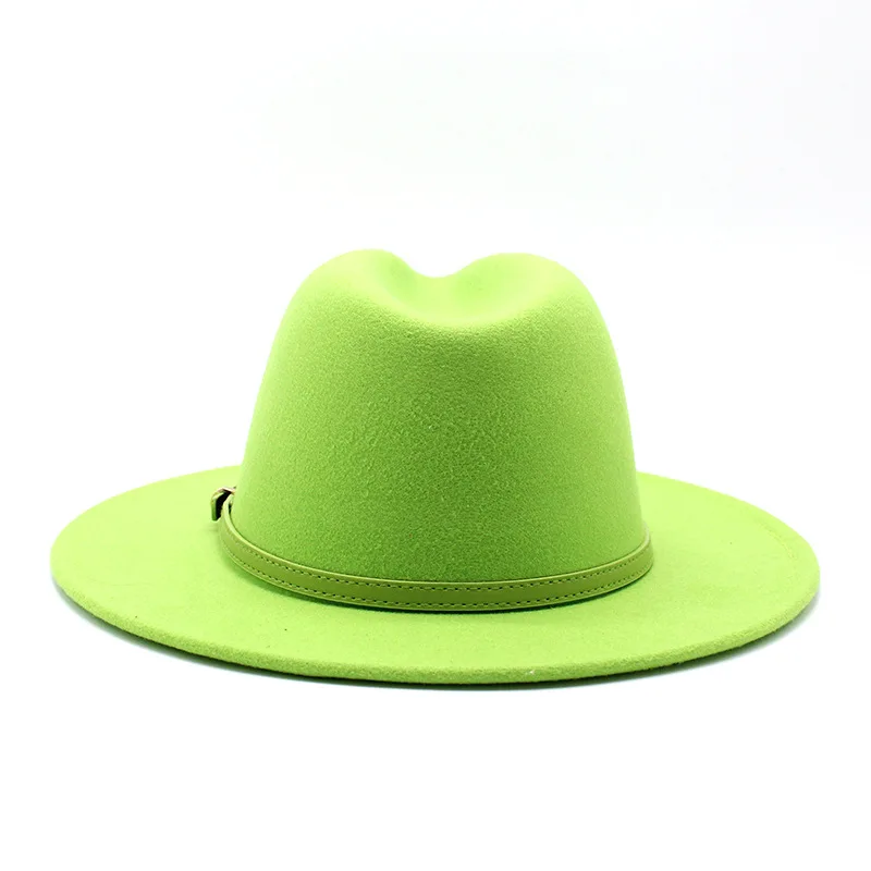 Autumn Winter Fedoras Big Brim Hats For 