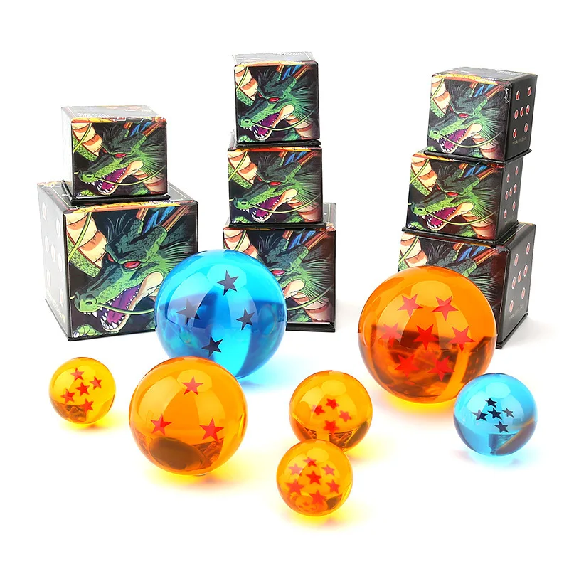 7 Stars Crystal Ball Dragon Ball All Size 3.5cm Resin Sphere Model Christmas Kid Children Present Ornament Gift Accessories