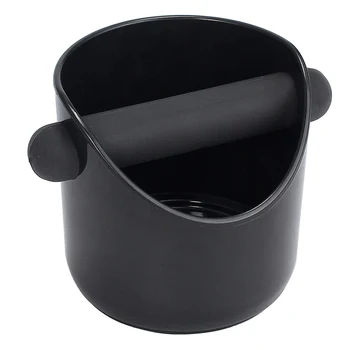 

ABS Shock-Absorbent Coffee Slag Bucket Espresso Anti Slip Grind Dump Bin Waste Bin With Detachable Knock Bar Barista Hot Sale