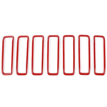 

7 Pcs Hood Vents Cover Trim Decor ABS Decorative Cover for Jeep Wrangler JL 2018 2019 2020 & JT Gladiator