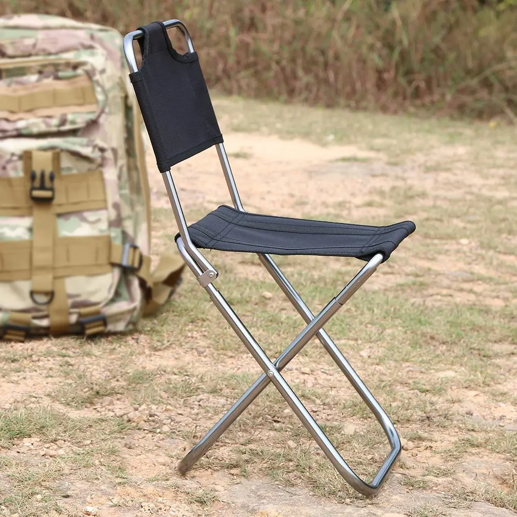 OUTAD спинка легкий портативный складной алюминиевый стул оксфорд стул сиденье для кемпинга рыбалки с Кулиской Сумка для переноски