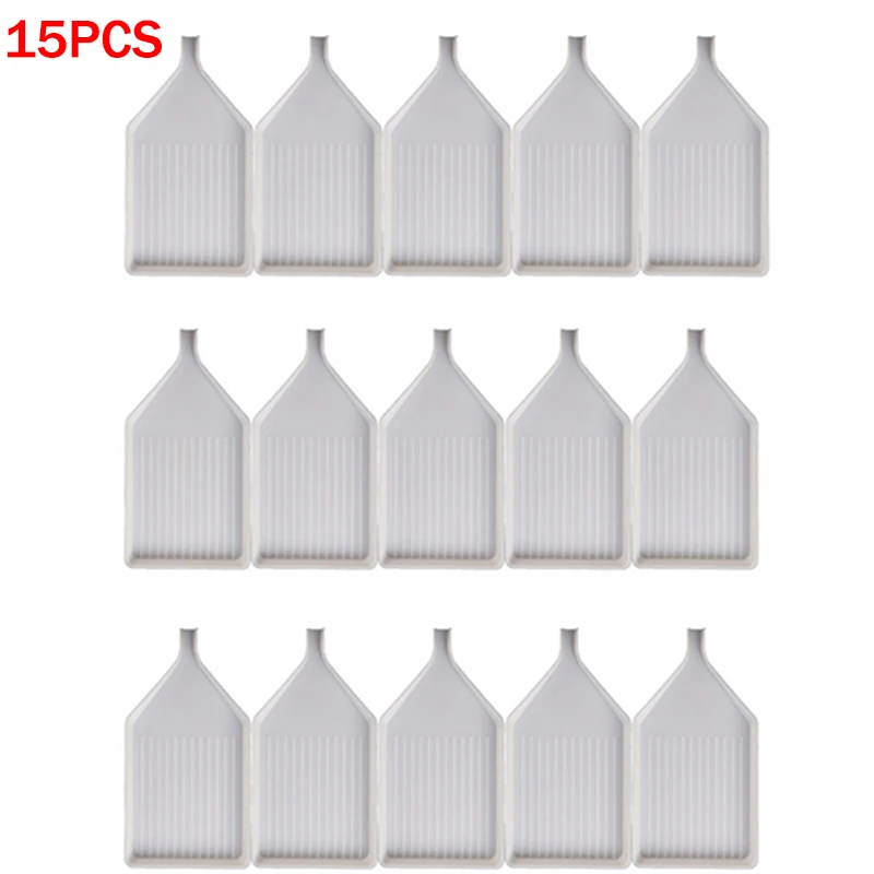 10/15/20pcs Tray Diamond Point Drill Plate Diamond Painting Accessories Square Round Bead