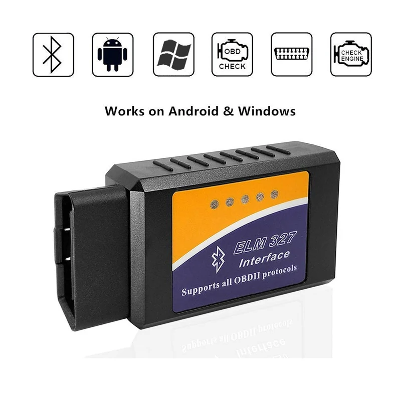 V1.5 elm327 Bluetooth адаптер Obd2 ELM 327 V 1,5 автоматический диагностический сканер для Android Elm-327 Obd 2 ii автомобильный диагностический инструмент новейший