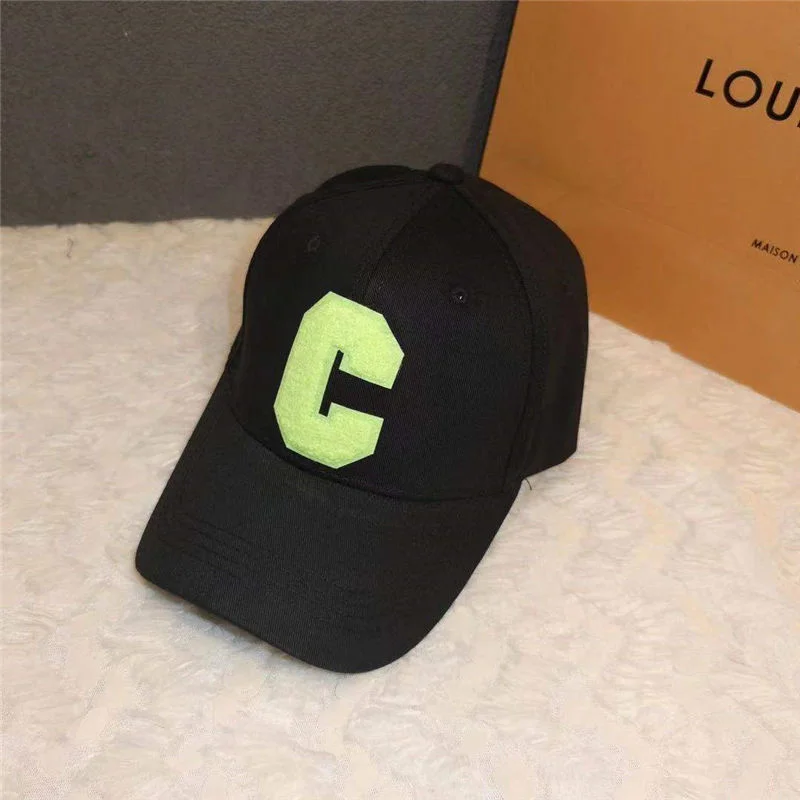 Baseball Cap Sun Hat Hip Hop Street C Letter Adjustable For Men Blue White Trucker Outdoor Sport