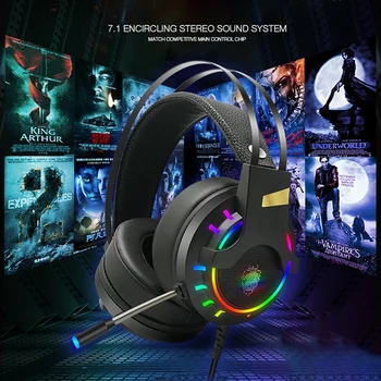 

7.1 USB Wired Gaming Headset LED Headphones Noise Reduction Headphone For Tablet PC PS4 Gamer