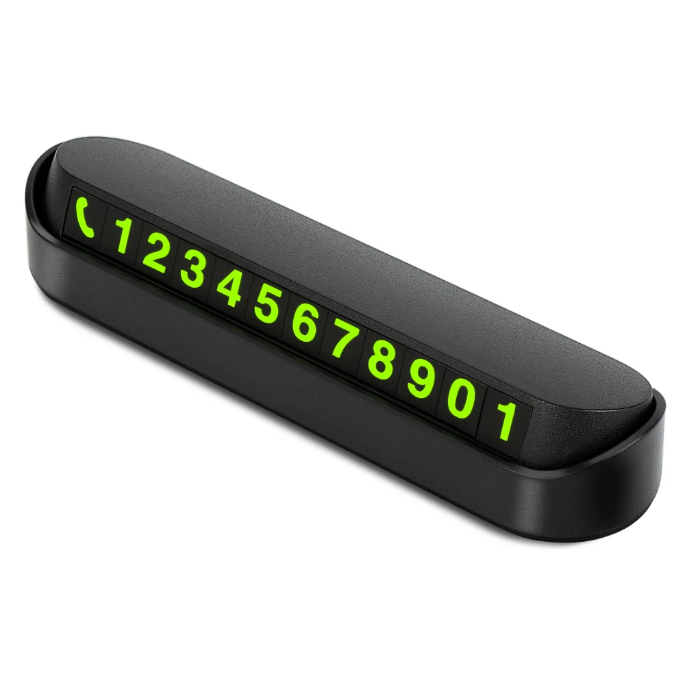 M01 Temporary Car Parking Card Telephone Number Night Light Styling Phone Hidden Plate | Автомобили и мотоциклы