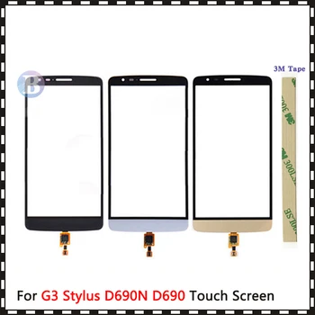 

Replacement high Quality 5.5" For LG G3 Stylus D690N D690 Touch Screen Digitizer Sensor Front Glass Lens Panel Black White Gold