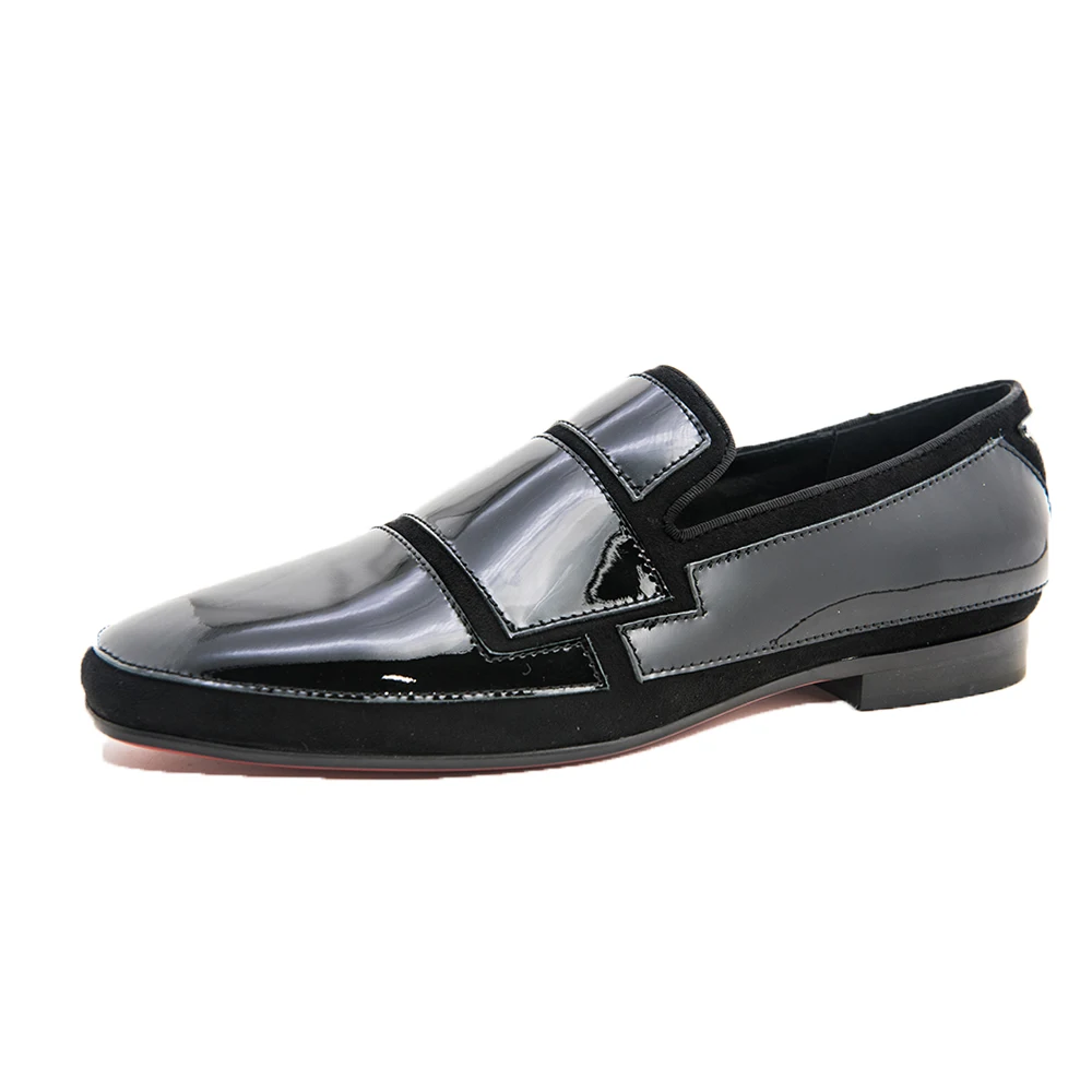 Jeder Schuh/Мужская обувь; итальянский дизайн; черная кожаная прошитая обувь для банкета и свадьбы; Мужская обувь для отдыха; лоферы - Цвет: black shoes