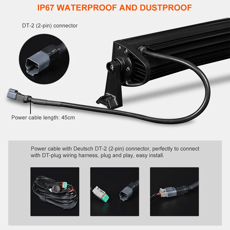 5D Black lens CURVED led light bar (6)