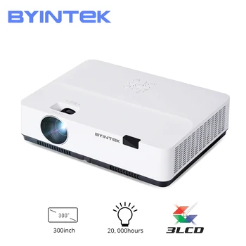 

BYINTEK K400 Japan 3LCD Full HD 1080P 4K lEd Video Smart Projector for 300inch Cinema Education(Optional Android 10 TV Box)