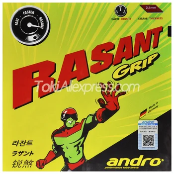 

Andro RASANT GRIP Table Tennis Rubber Pips-In Original ANDRO RASANT Ping Pong Sponge