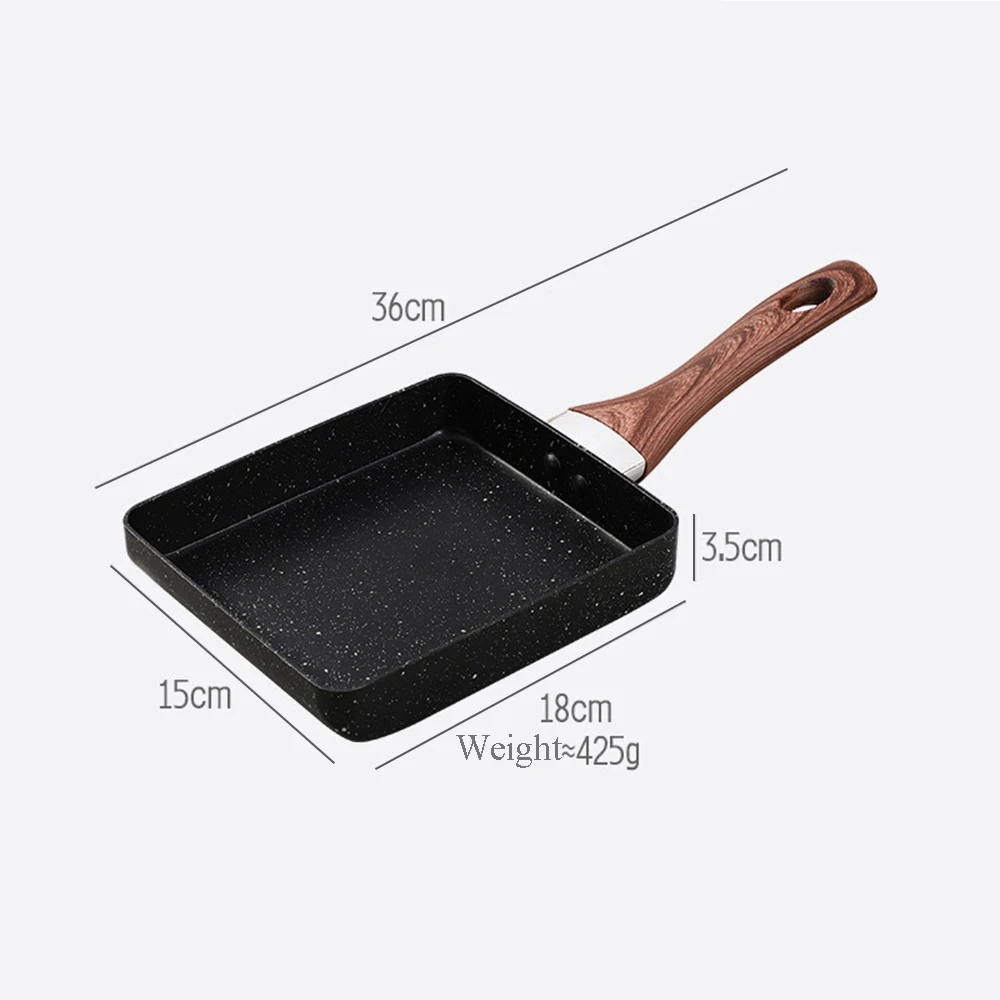 Японский стиль сковородка для жарки Мини Малый сковорода плотный яичный ...