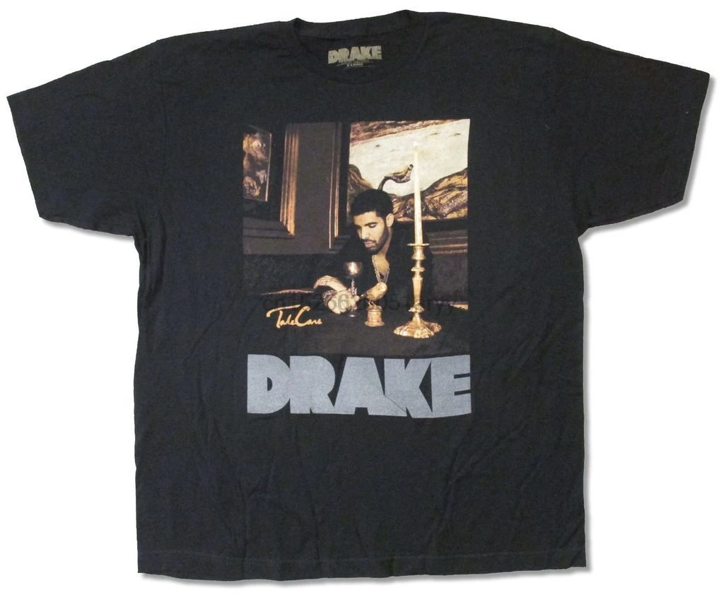 Drake Candles Grey Reflective Logo Black T Shirt New Official Adult Men Brand Clothihng Top Quality Fashion Mens 100% |