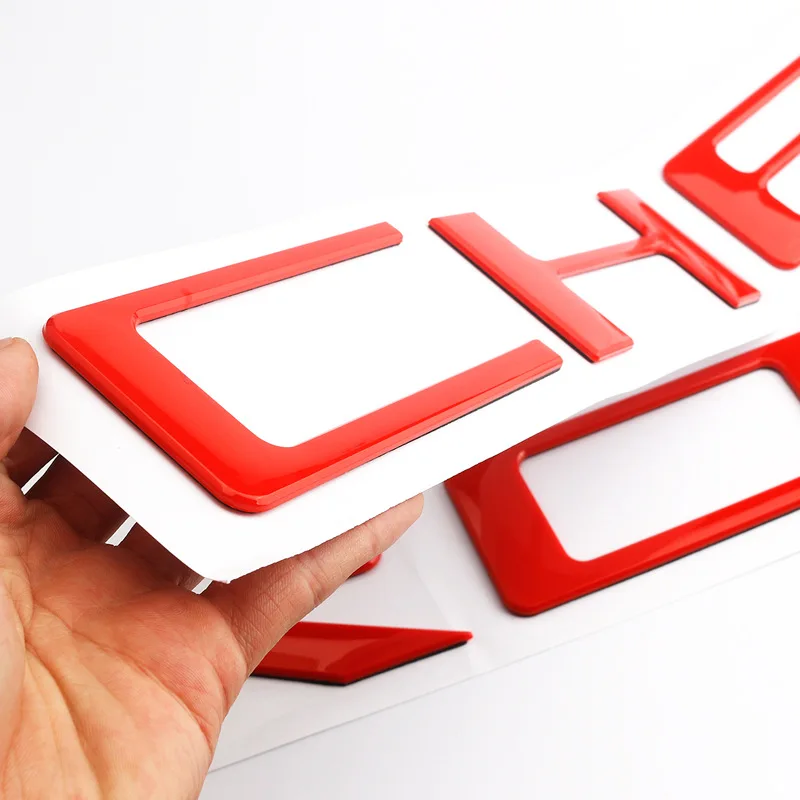

For C-H-E-V-R-O-L-E-T ABS 3D Letter Micro-label Sticker Pickup Truck Trunk Exterior Decoration Products for Chevrolet SILVERADO