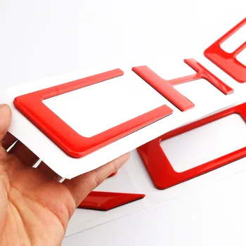 

For C-H-E-V-R-O-L-E-T ABS 3D Letter Micro-label Sticker Pickup Truck Trunk Exterior Decoration Products for Chevrolet SILVERADO