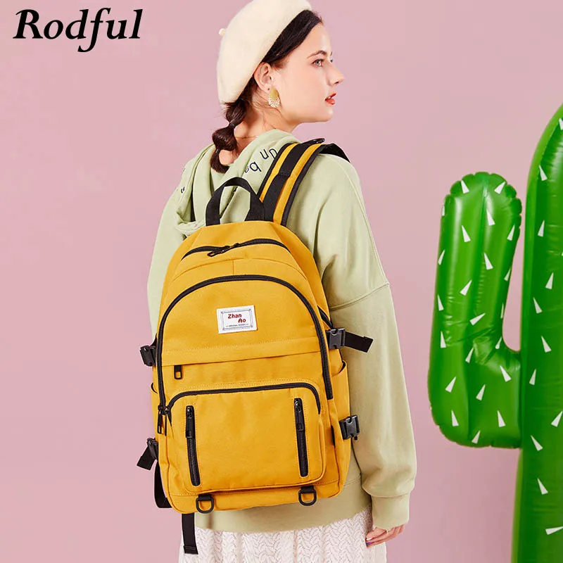 Backpack Teenage Girls Bookbag Laptop School-Bag Large Waterproof Women for Student Ladies