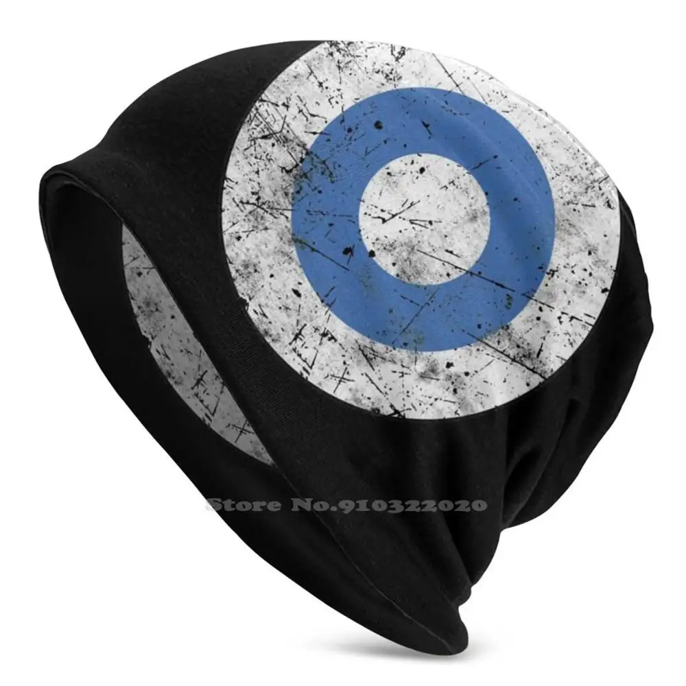Finlandia Air Force Flag Skullies & Berretti Autunno Inverno Cappello Caldo Finlandia Finish Air Force Airforce Flag Sign