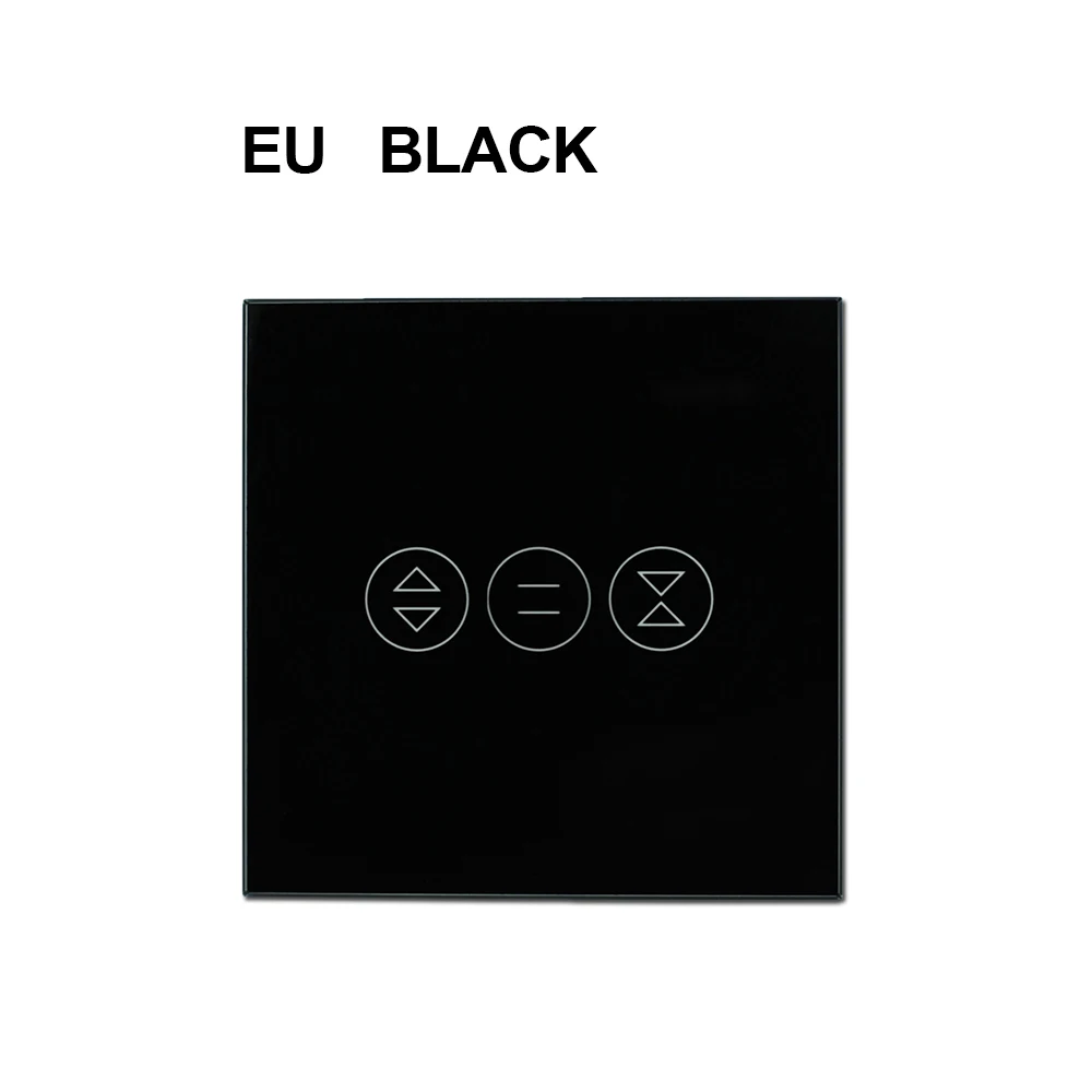 AVATTO Tuya WiFi занавес переключатель для электрического моторизованного рольставни, жалюзи ЕС/США переключатель, умный дом для Google дома, Alexa - Цвет: EU  Black