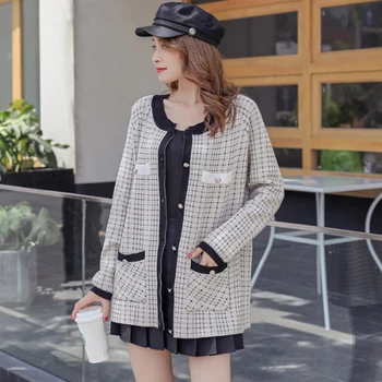 

High Quality Cashmere Sweater Women 2019 Autumn Elegant Single-breasted Cardigan Loose Women's Knit Outerwear Female Fashion