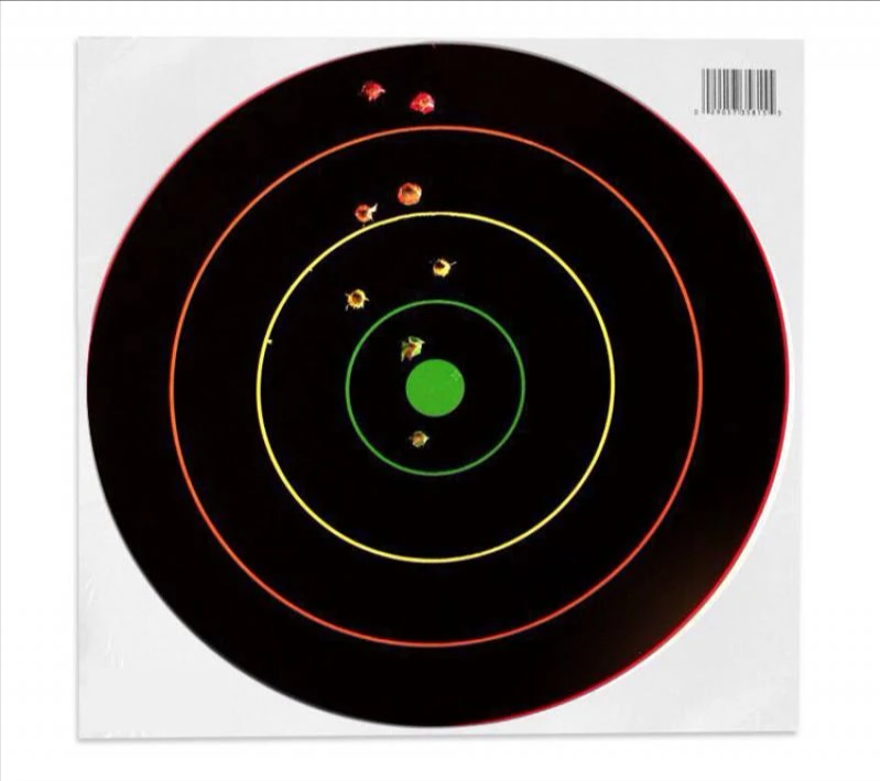

TOtrait True Adventure 12-Inch Shooting Fluorescent Target Sheet Gun Target Sheet Shooting Hunting Training Hit Target Sheet