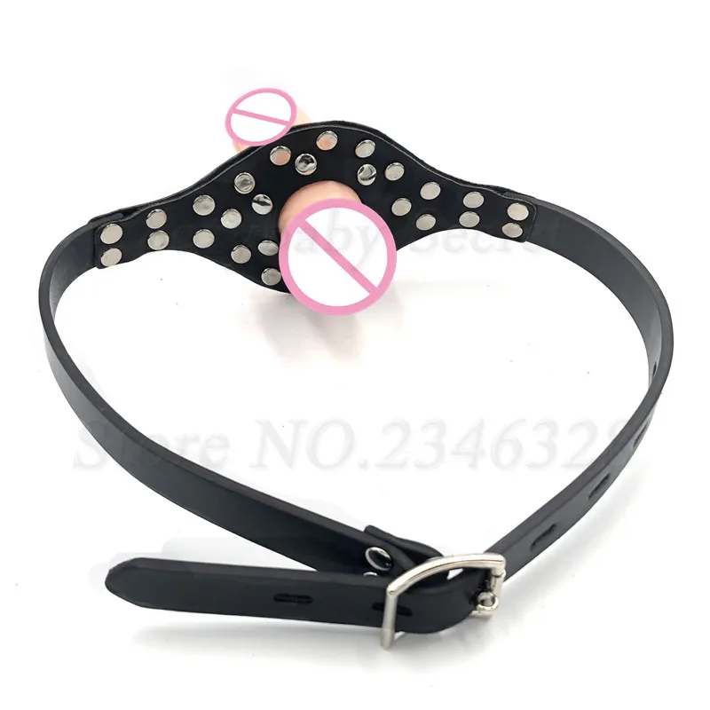 肉色双头阳具口塞2