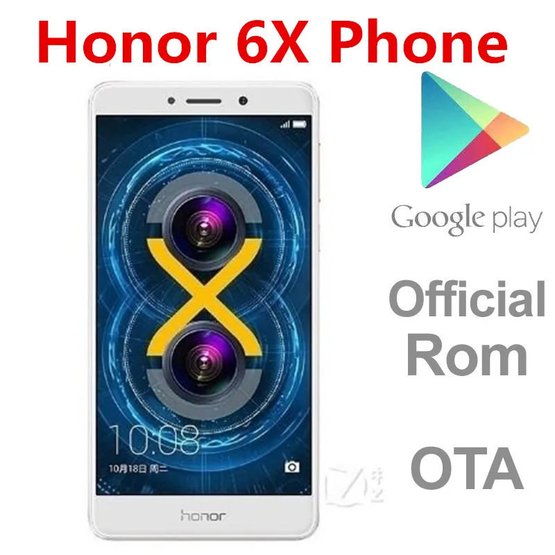 DHL быстрая доставка Honor 6X 4G LTE смартфон Kirin 655 Восьмиядерный отпечаток пальца 4 Гб