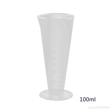 

1PC 100ml Laboratory Bottle Lab Kitchen Plastic Measuring Cup Measuring Cup S29 20 dropshipping