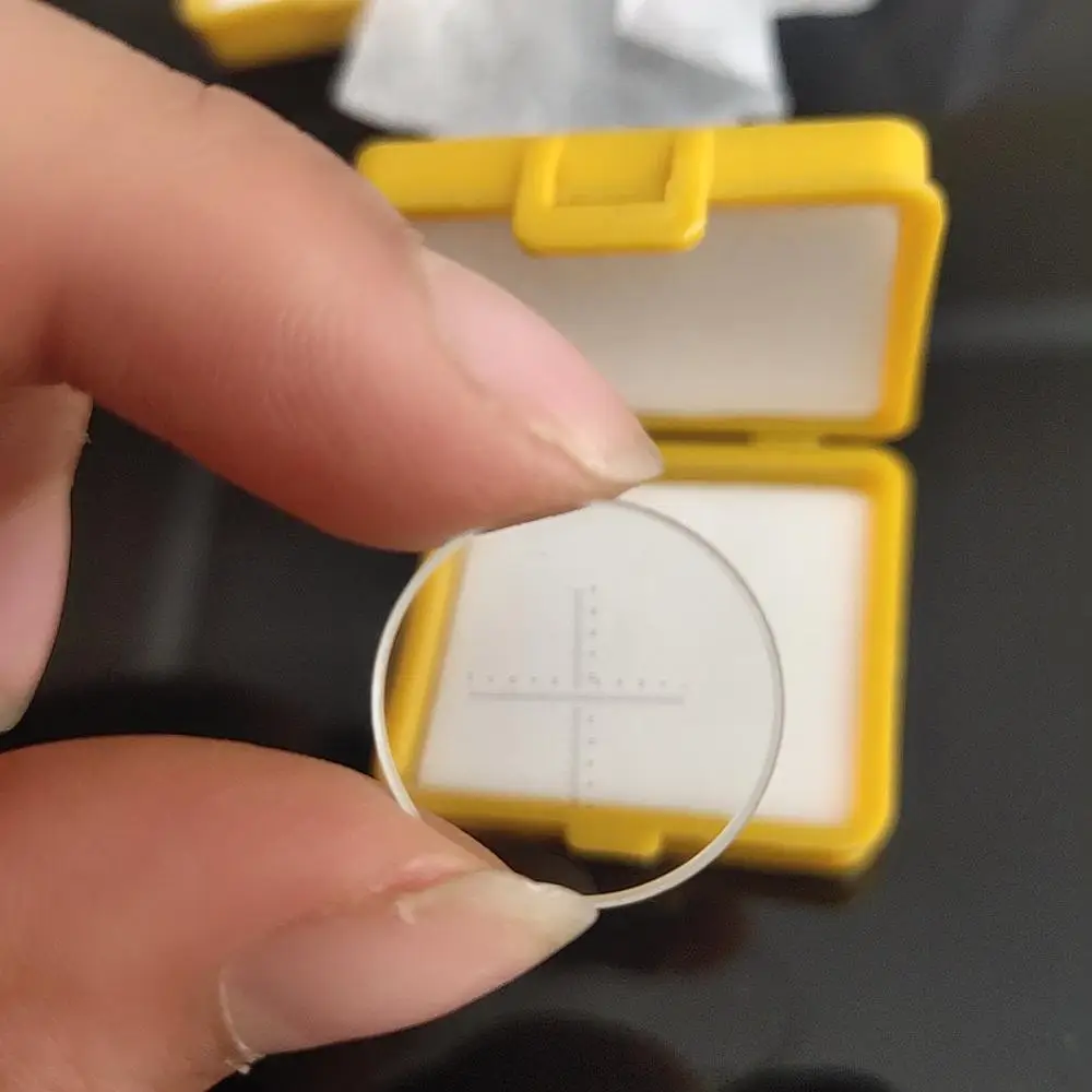 regua calibradora de microscopio regua calibradora palco com 19mm diametro 05