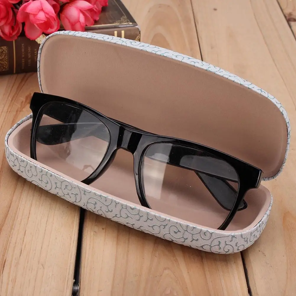 

Shockproof Vine Pattern Spectacle Eye Glasses Hard Case Sunglasses Box Container