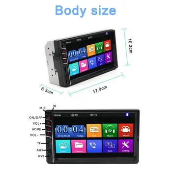 

7 Inch Car Display Player Car Audio and Video Hands-free Car Dual Spindle Mp5 Mp4 Radio Mobile Phone Connectivity