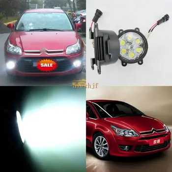 

July King LED Day Running Lights 6500K 18W LED Fog Lamps case for Citroen C4 Sega C-Elysee BERLINGO C-CROSSER XSARA PICASSO etc