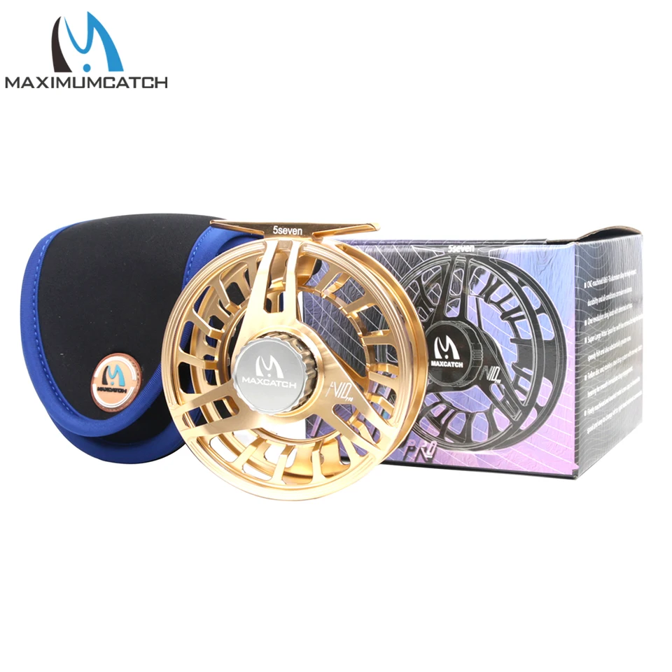 Maxcatch Sprint Expert Fully Sealed Saltwater Fly Fishing Reel CNC-machined Aluminum Alloy Body (Pearlite Silver, 9/11wt) Fly Reel Maxcatch Sprint Expert Fully Sealed Fly Fishing Reel CNC