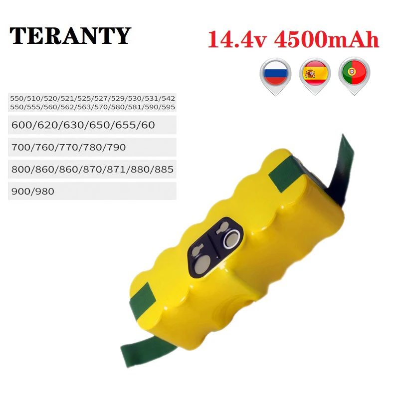 ZUIRUNDA 14.4V 4Ah NI-MH Batterie de Remplacement pour iRobot Roomba