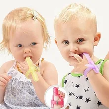 Силиконовый Прорезыватель для зубов для новорожденных, 3 цвета, защита для пальцев, защита для детей, защита для кормления, защита для укуса, перчатки