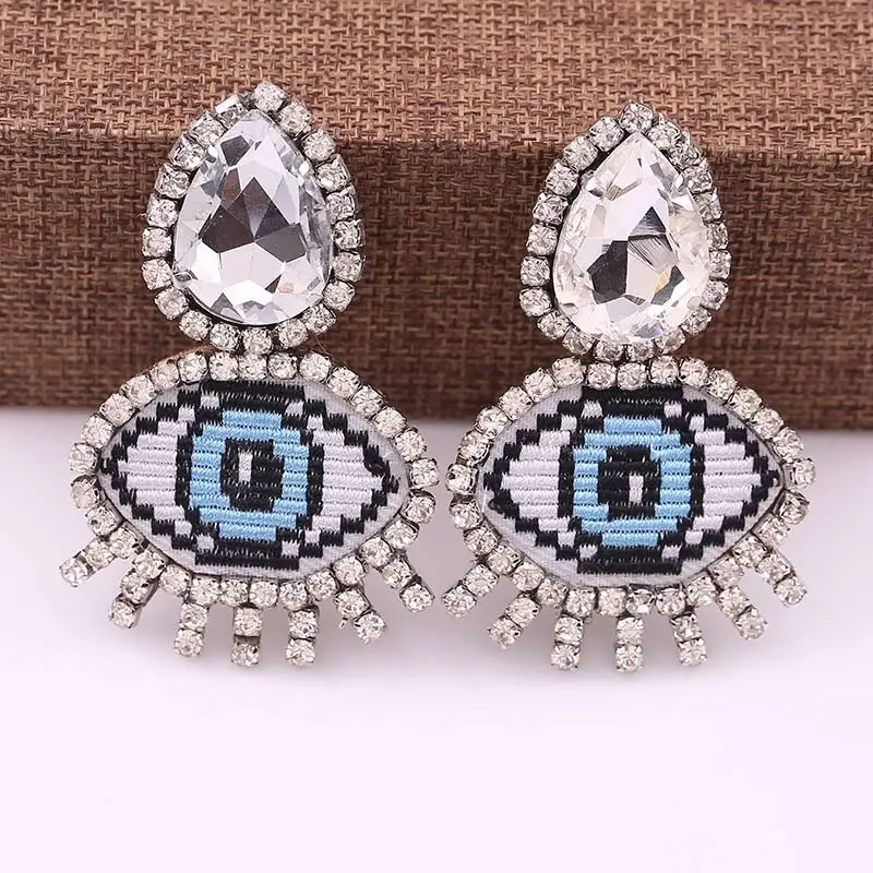 

Statement Crystal Eye Handmade Earrings For Girls Party Gifts Bohemian Wedding High Quality Earrings Oorbellen Voor Vrouwen
