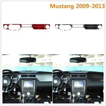 

For Ford Mustang 2009-2013 Carbon Fiber Car Stickers Dashboard Instrument Panel Trim Cover Interior Moulding Decorative Strips