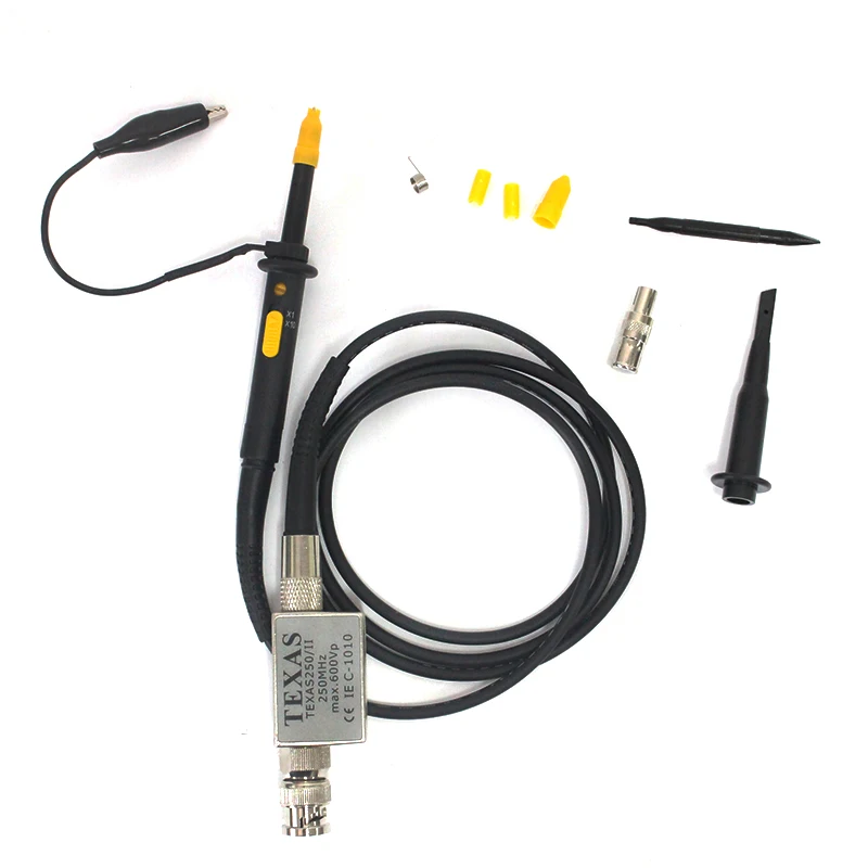 Description Picture 5 of itemHigh Precision Oscilloscope Probe 250MHz 100MZH 300MHZ 500MHZ X1/X10X100 BNC Protective Cap Scope Probe Oscilloscope Accessories