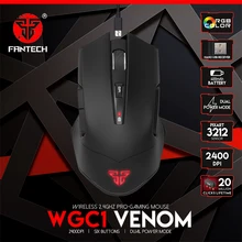 FANTECH WGC1 2,4 ГГц Беспроводная мышь с зарядкой, бесшумная мышь 2400 dpi, RGB игровая мышь для офиса, развлекательных игр, ноутбука, настольного компьютера