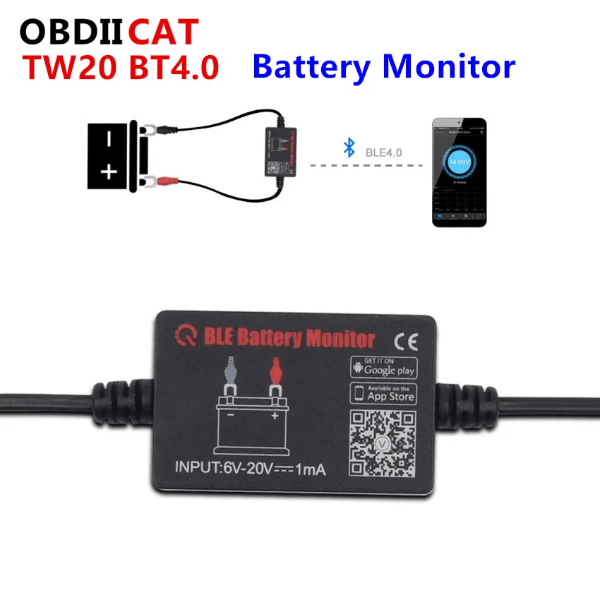TONWON TW20 тестер батареи Bluetooth 4 0 в режиме реального времени монитор здоровья