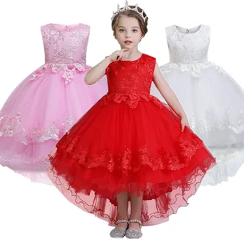 

2019 Christmas Dress Girl Wedding Gown Party Elegant Princess Dress Kids Dresses For Girls Children Clothing vestidos 4-10 Years