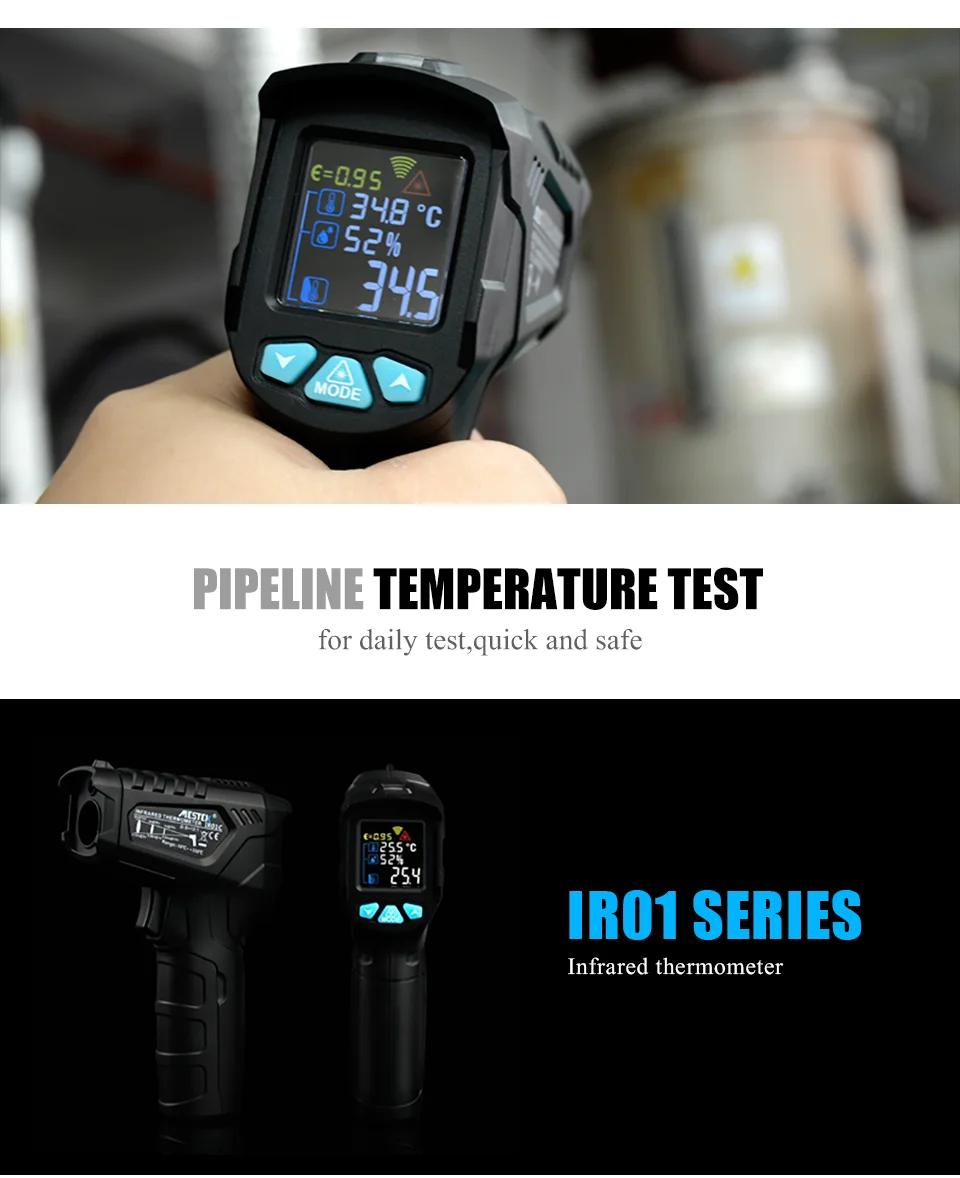 Цифровой термометр измеритель влажности инфракрасный термометр гигрометр Измеритель температуры пирометр Imager termometro