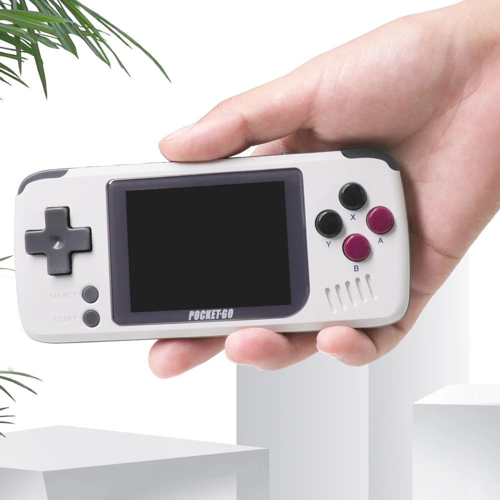 Video Game Console -PocketGO - Portable Handheld Retro Game Players Progress Save/Load MicroSD card External Colorful Screen