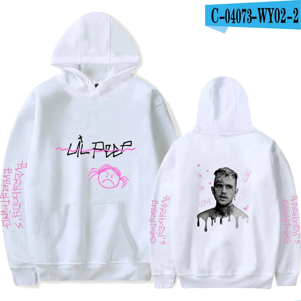 Lil peep комфортная новая толстовка женская мужская популярная толстовка модная куртка осенняя и зимняя одежда для мальчиков и девочек черный пуловер - Цвет: As picture