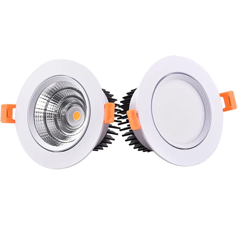 Super Brightness AC85-230V LED COB Dimmable Downlights 3W 5W 7W 9W 12W 15W LED Ceiling Lamp Spot Light led downlight,recessed ceiling spotlight