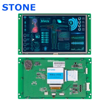 7.0 TFT LCD Panel with Driver + Controller Board + Program Support Any Microcontroller vga av tft lcd board support ej080na 05a with touch panel